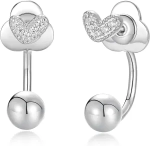S.L.J Brass 14K Gold Plated Silver Plated Convertible Earrings  Cross, Heart, Star  U-shaped Curved Rod, Dainty Earrings for Women Lightweight