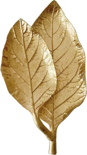 Small Leaf Shaped Trinket Dish, Decorative Gold Jewelry Dish Tray, Ring Hodler Dish Jewelry Organizer