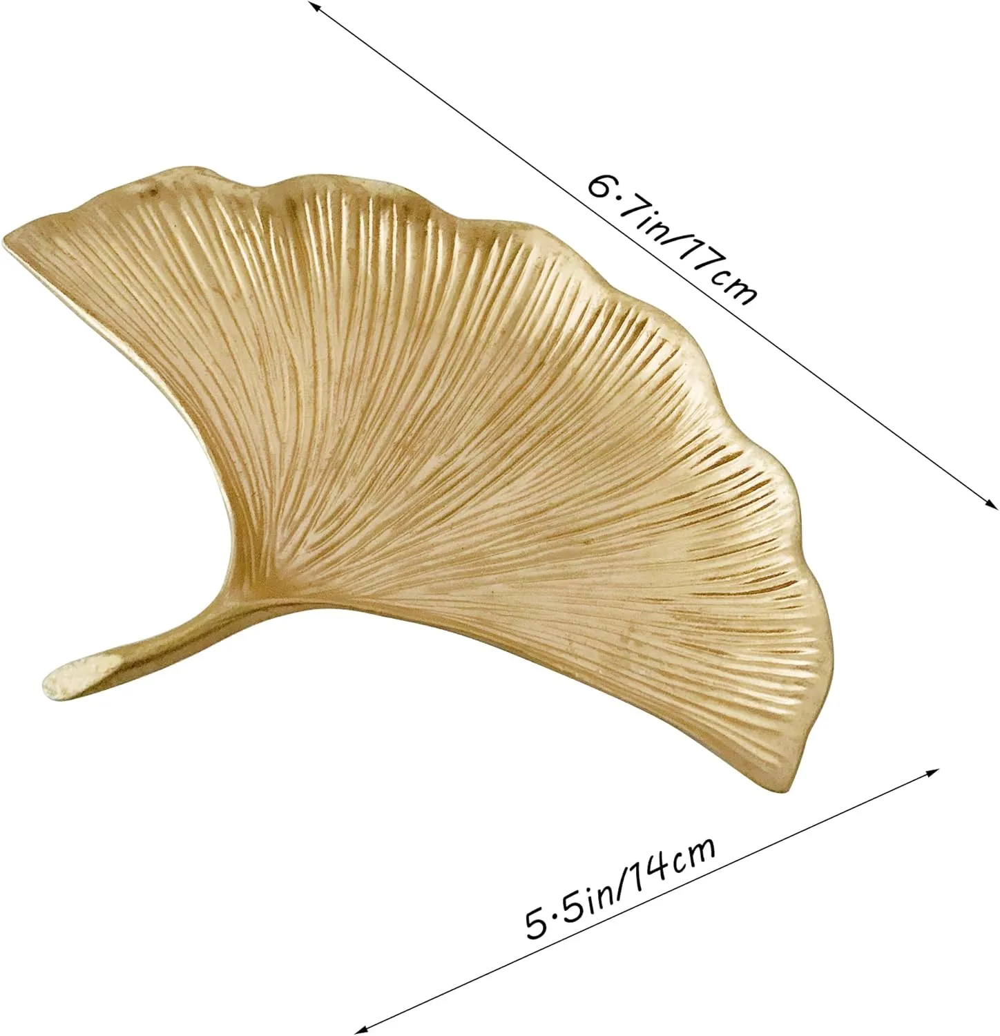 Small Leaf Shaped Trinket Dish, Decorative Gold Jewelry Dish Tray, Ring Hodler Dish Jewelry Organizer