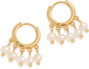 Sonateomber Heart Flower Dangle Drop Gold Small Huggie Hoop Earrings for Women, Cute Trendy Hypoallergenic Prom Fashion Jewelry Gift