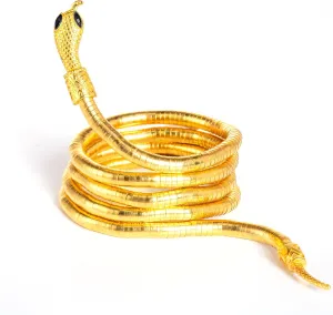 Spooktacular Creations Halloween Snake Bracelet & Necklace, Bendable Arm Cuff Jewelry for Kids, Adults & Women - Flexible Adjustable Snake Decor Halloween Costume Accessory