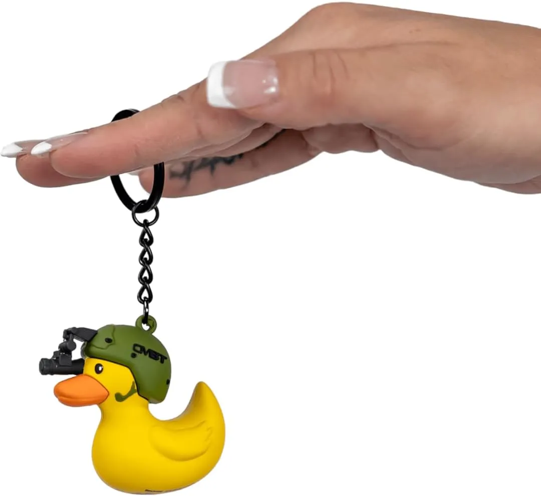 Tactiduck Novelty Rubber Duck Keychain | Durable Key Chain Accessory | Cute Quirky Rubber Duck Keychain for Keys, Bags