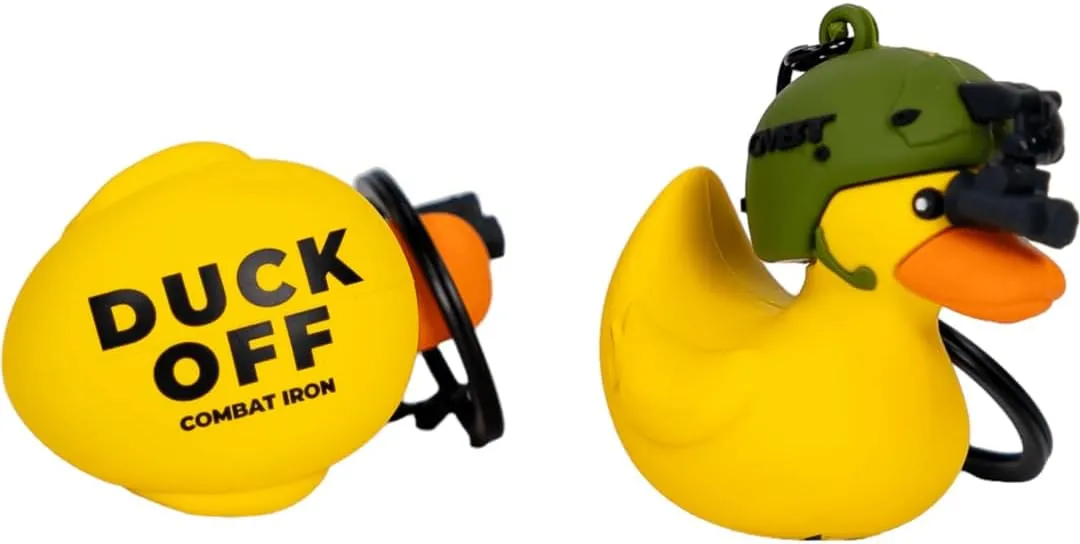 Tactiduck Novelty Rubber Duck Keychain | Durable Key Chain Accessory | Cute Quirky Rubber Duck Keychain for Keys, Bags