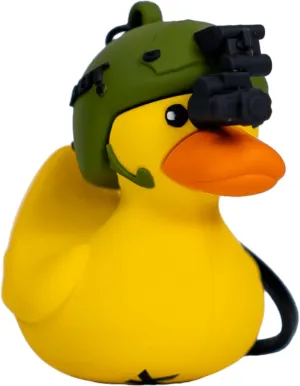 Tactiduck Novelty Rubber Duck Keychain | Durable Key Chain Accessory | Cute Quirky Rubber Duck Keychain for Keys, Bags