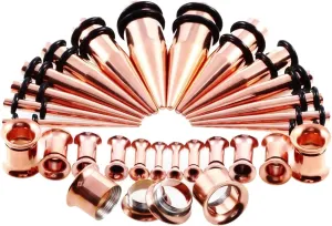 Tunnel Gauges, 28PCS Surgical Steel Ear Plugs Gauges 2mm-10mm Cone And Hoop Ear Piercing Set Ear Gauge 12G-00G Piercings Jewelry