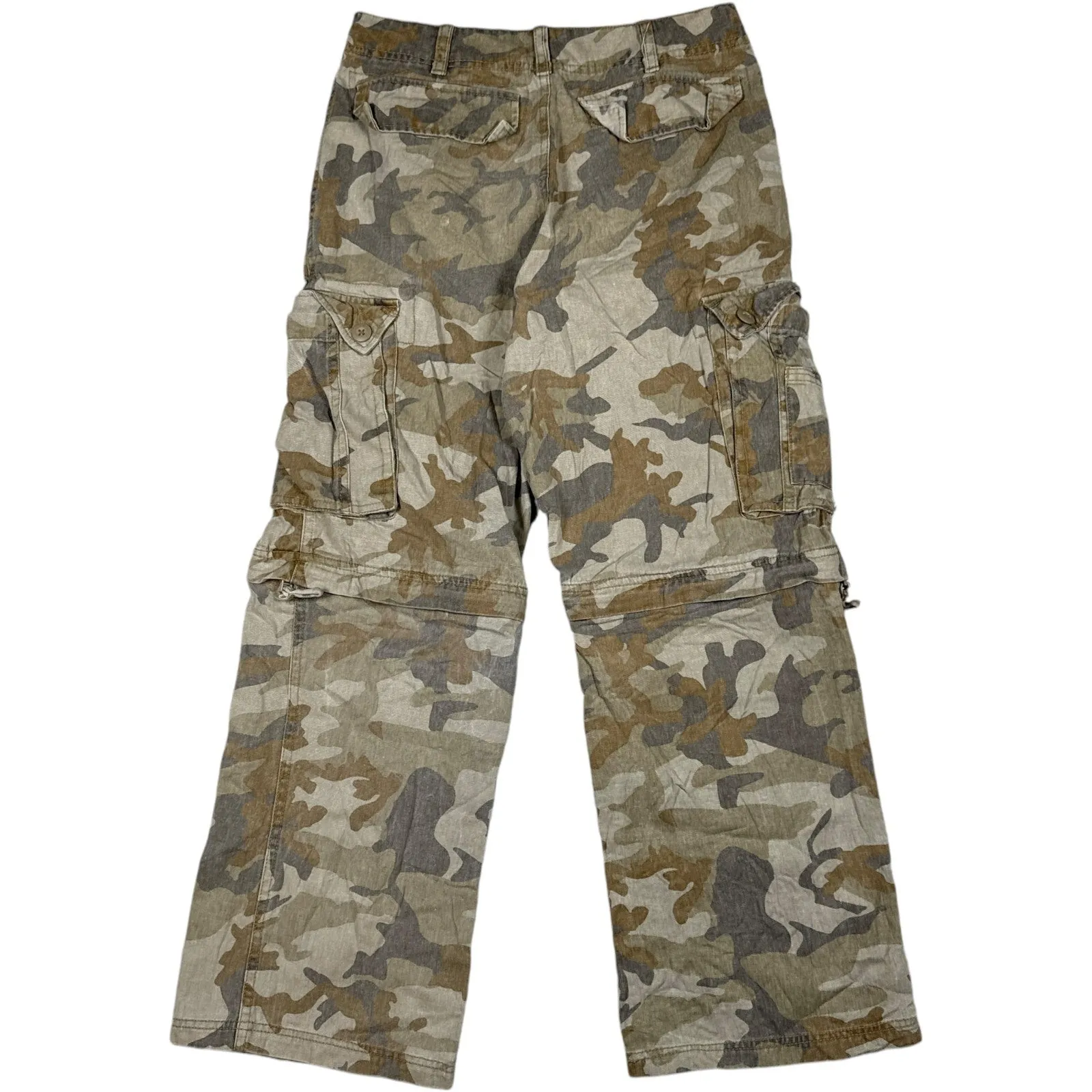 Vintage Urban Pipeline Camo Zip Off Cargo Pants 16