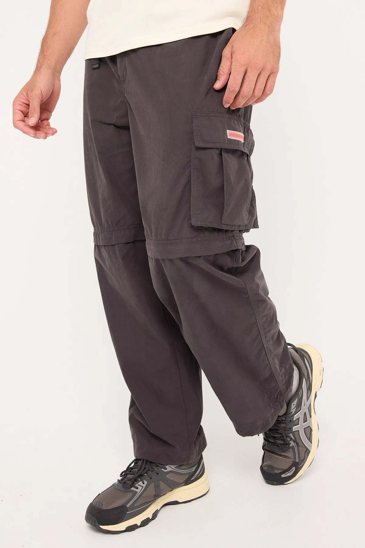Worship Core Zip off Cargo Pant Dark Charcoal