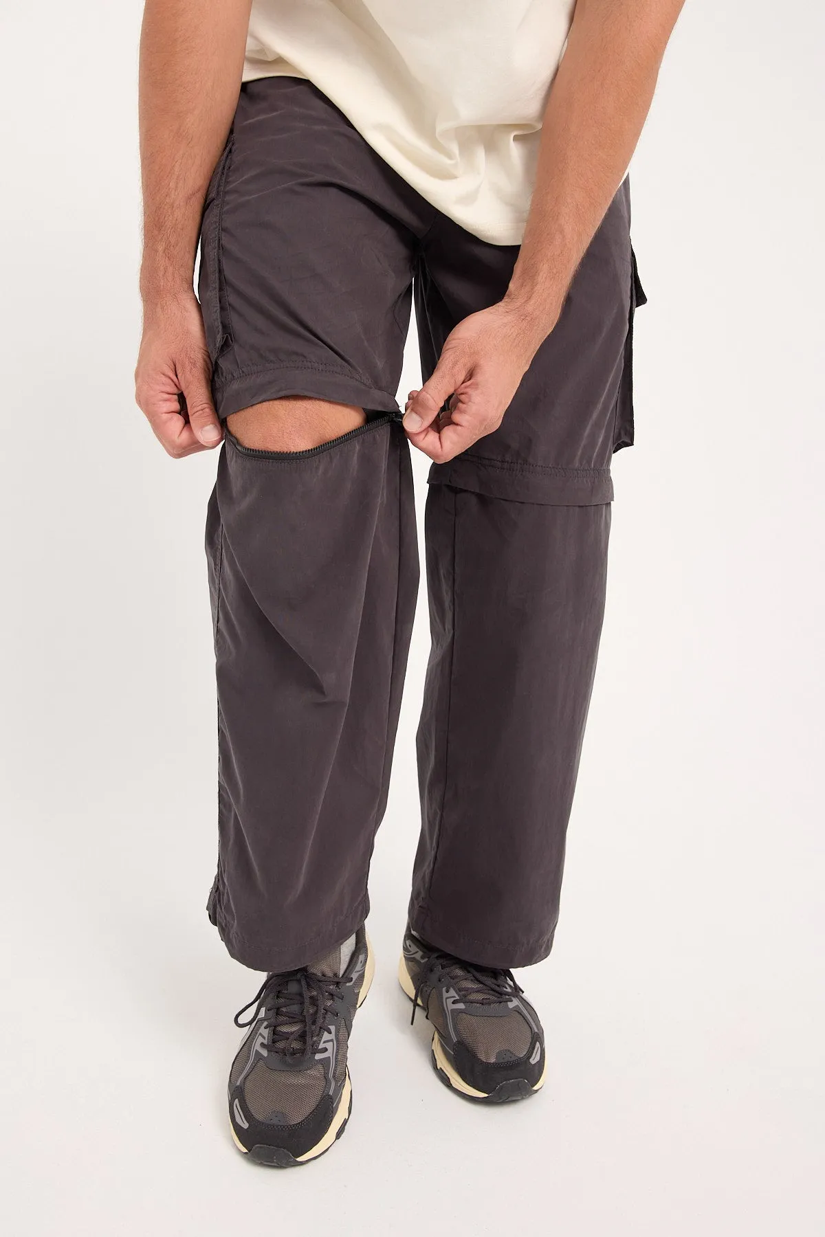 Worship Core Zip off Cargo Pant Dark Charcoal