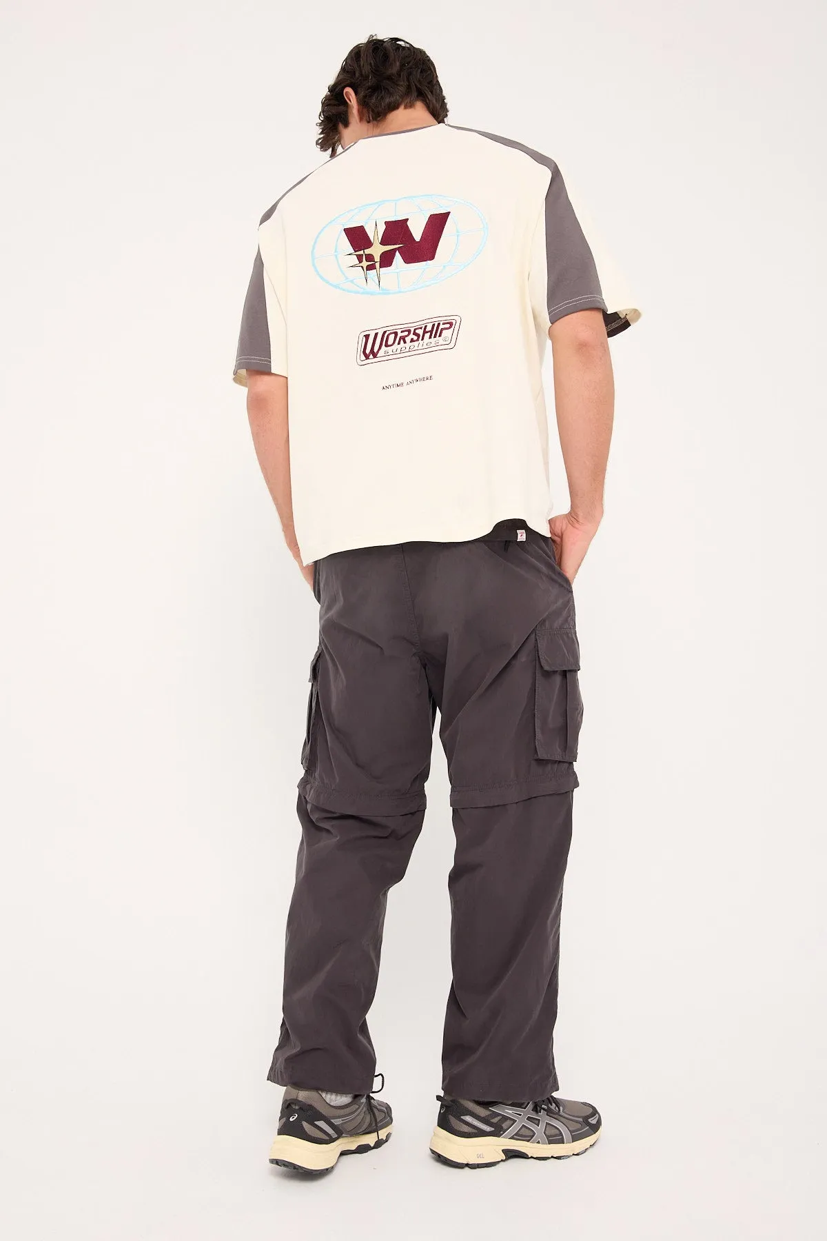 Worship Core Zip off Cargo Pant Dark Charcoal